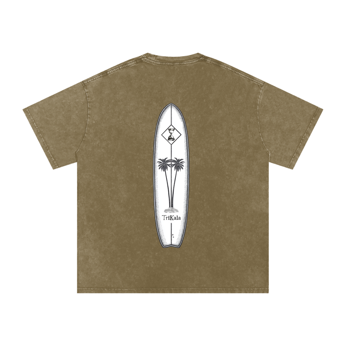 Trikala longboard Acid Wash tee