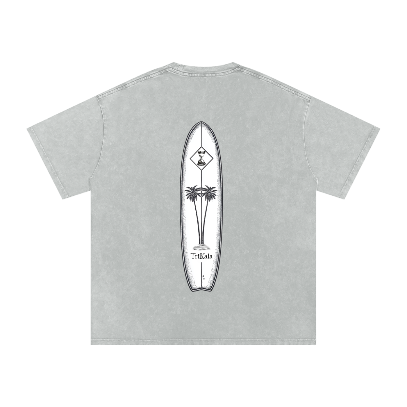 Trikala longboard Acid Wash tee