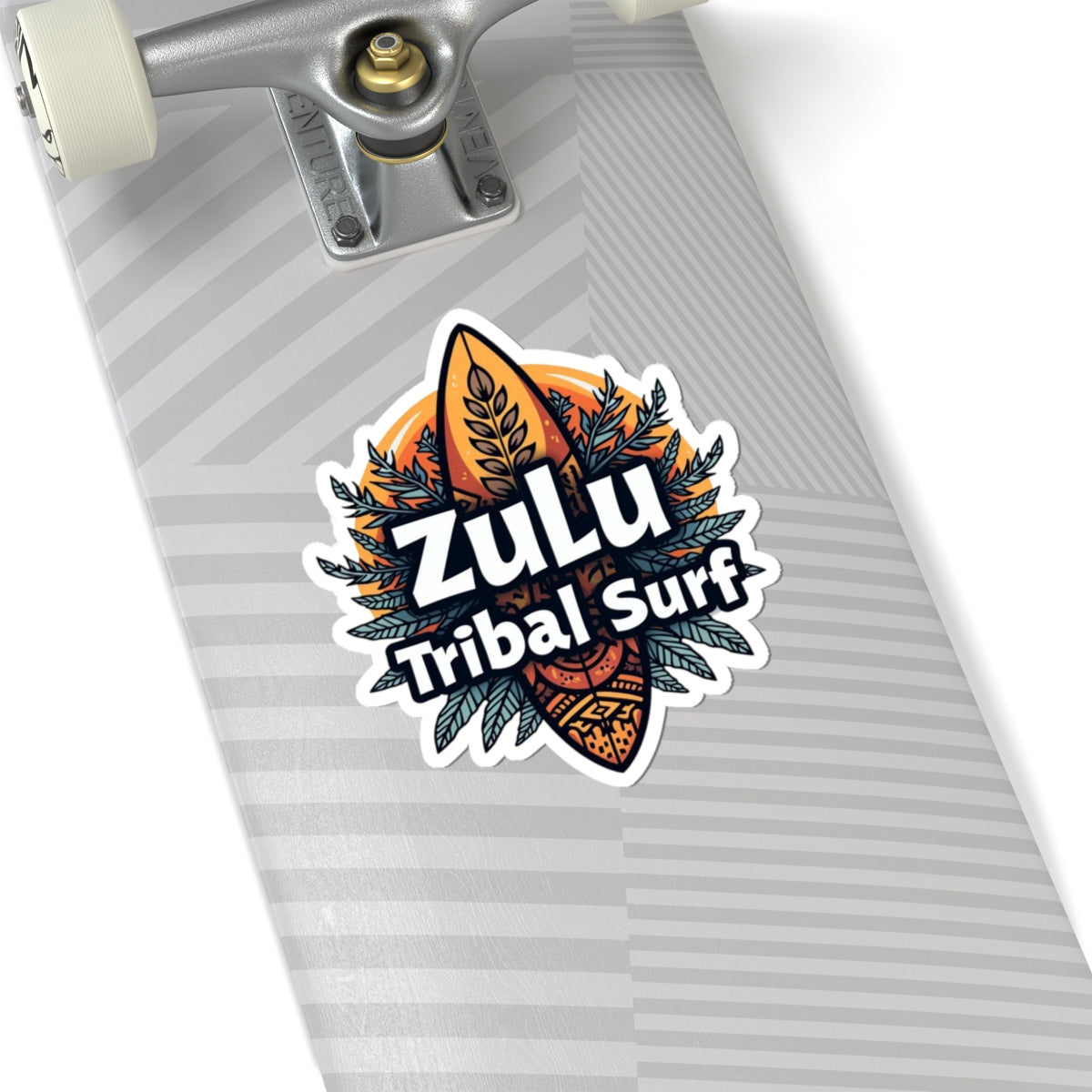 Zulu Tribal Surf Kiss-Cut Stickers