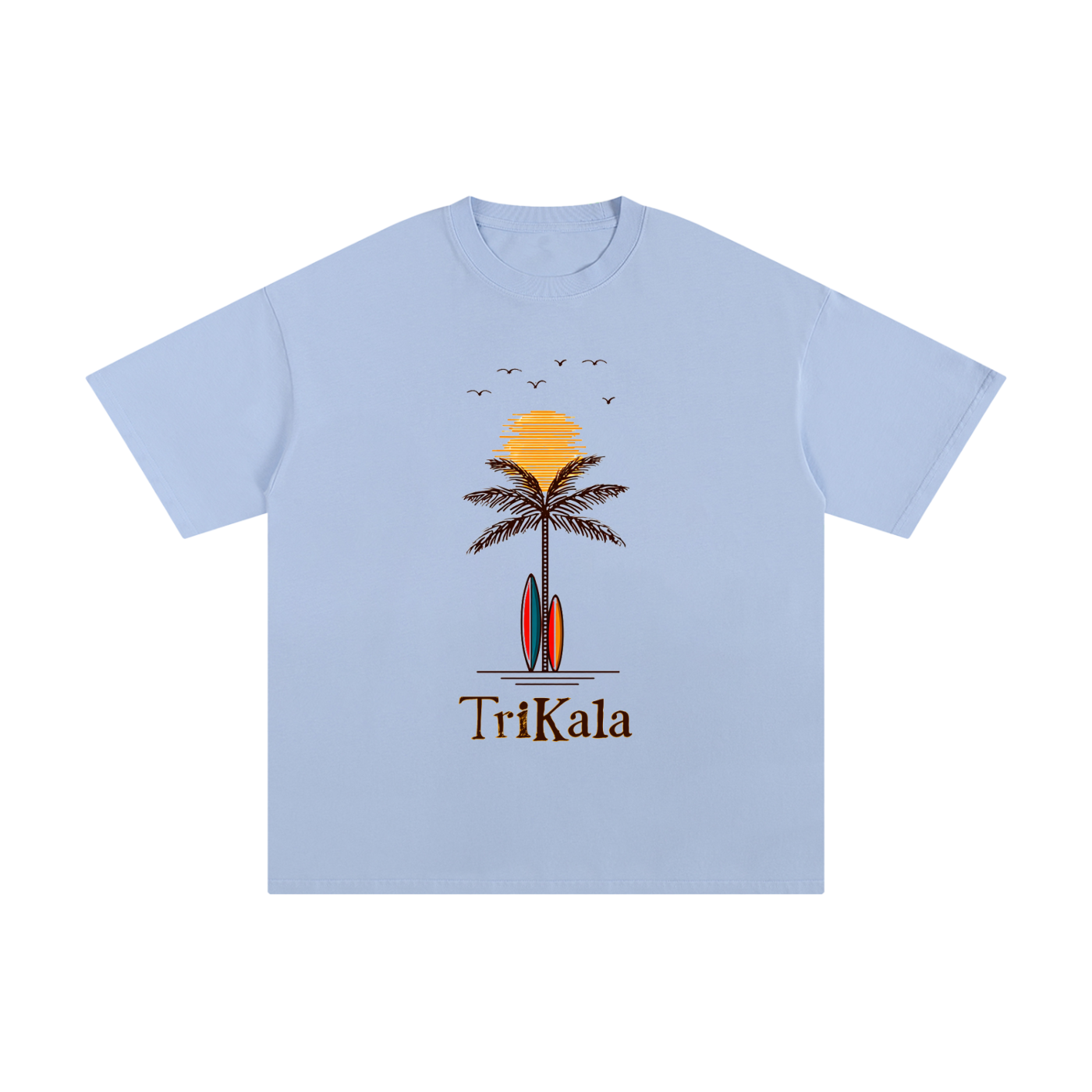 Trikala sunset palm Tee