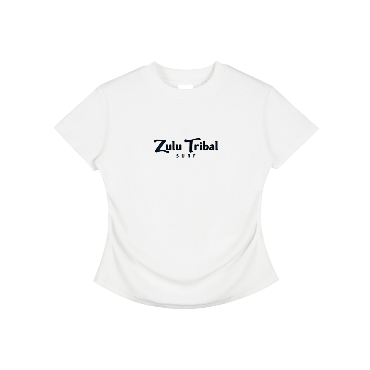 Zulu Turtle Vintaged-Wash Bodycon Cotton T-Shirt