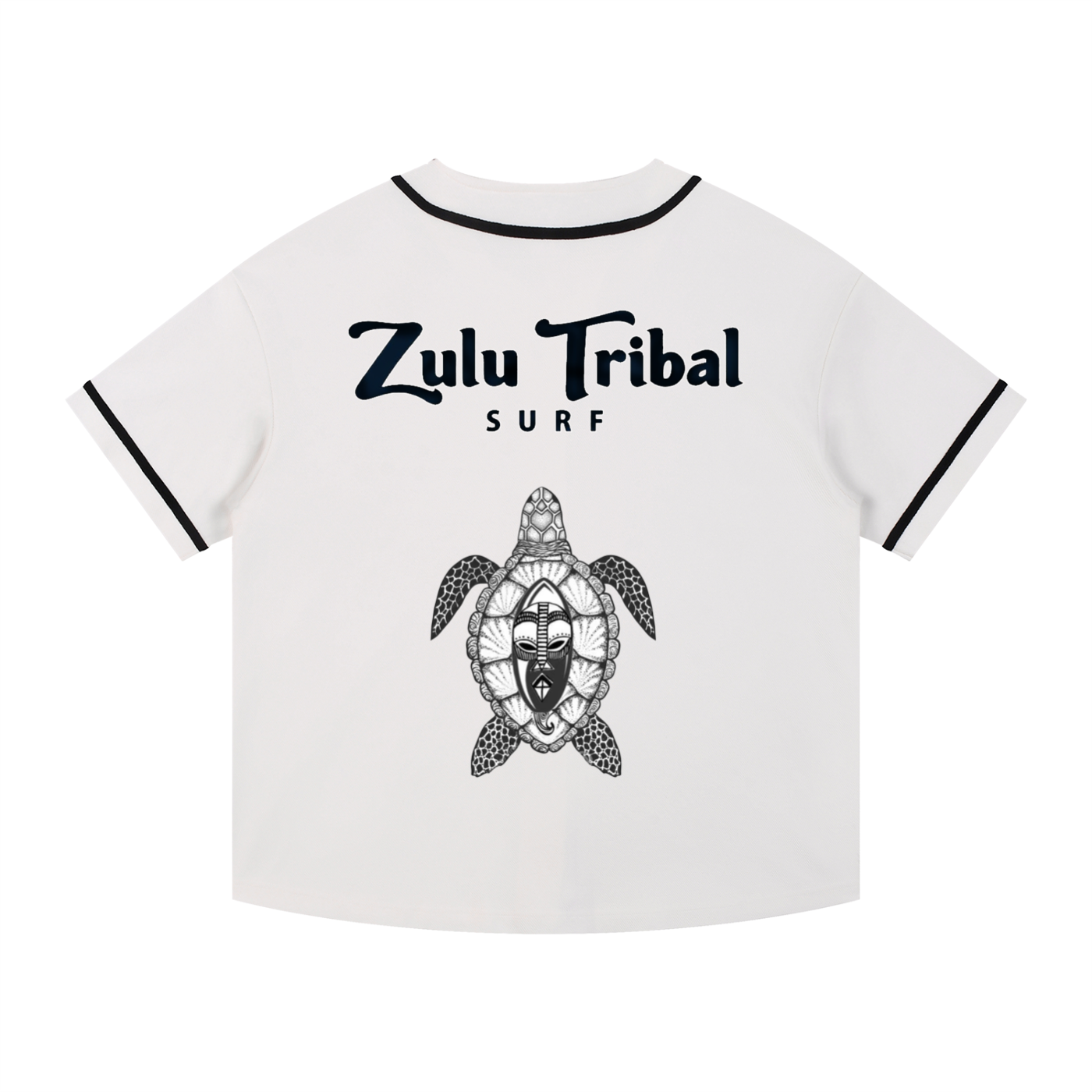 Zulu tribal surf Button-Up Jersey