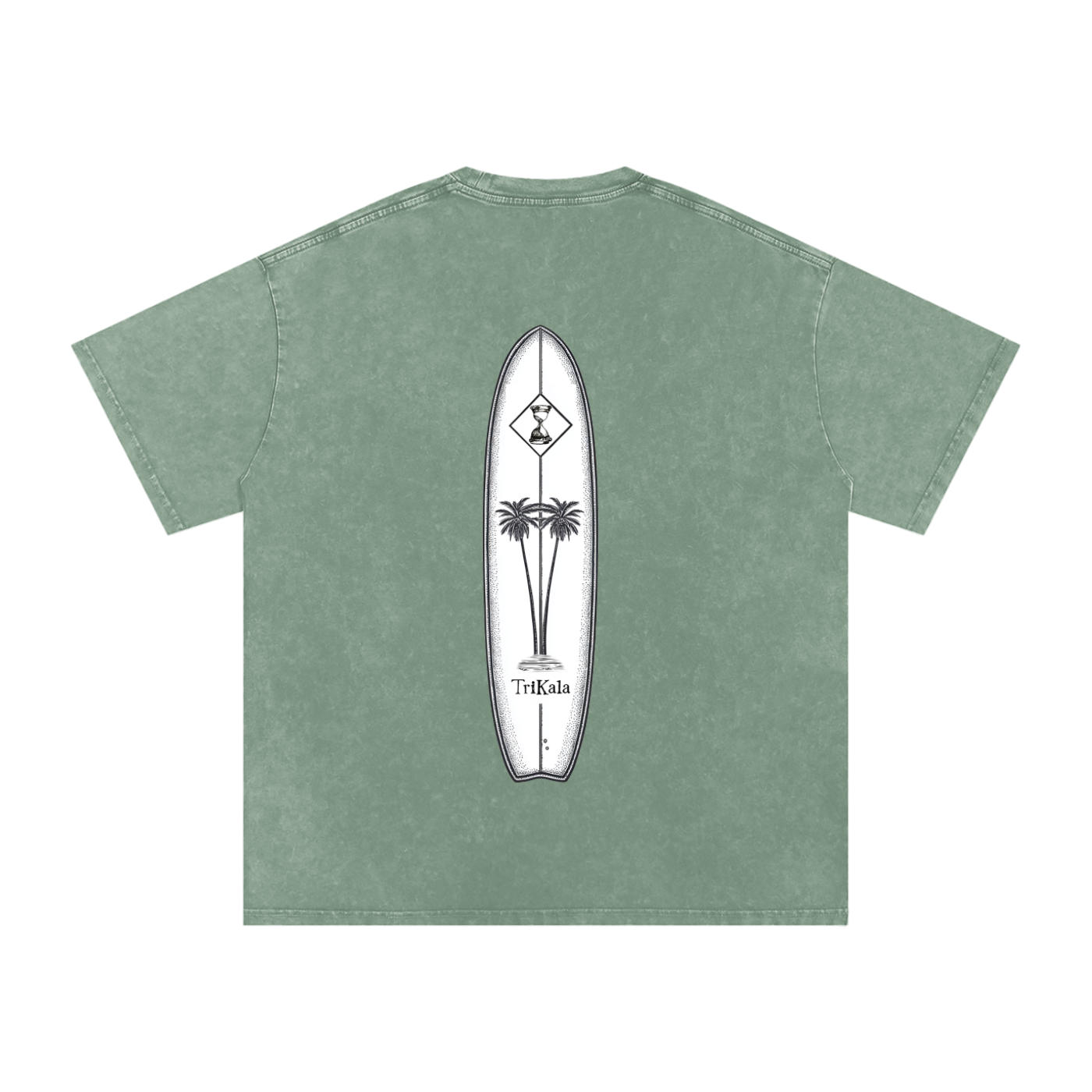 Trikala longboard Acid Wash tee
