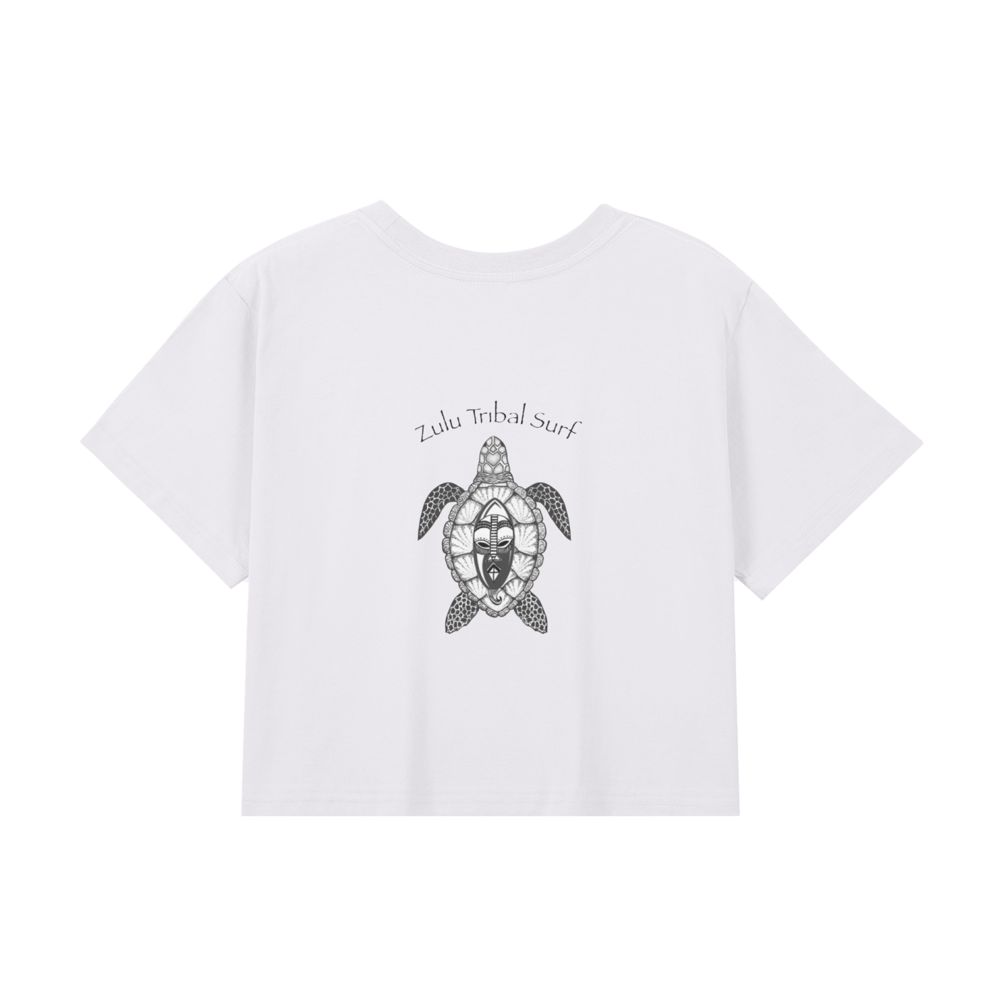 ZULU TRIBAL SURF WOMENS CROP TEE