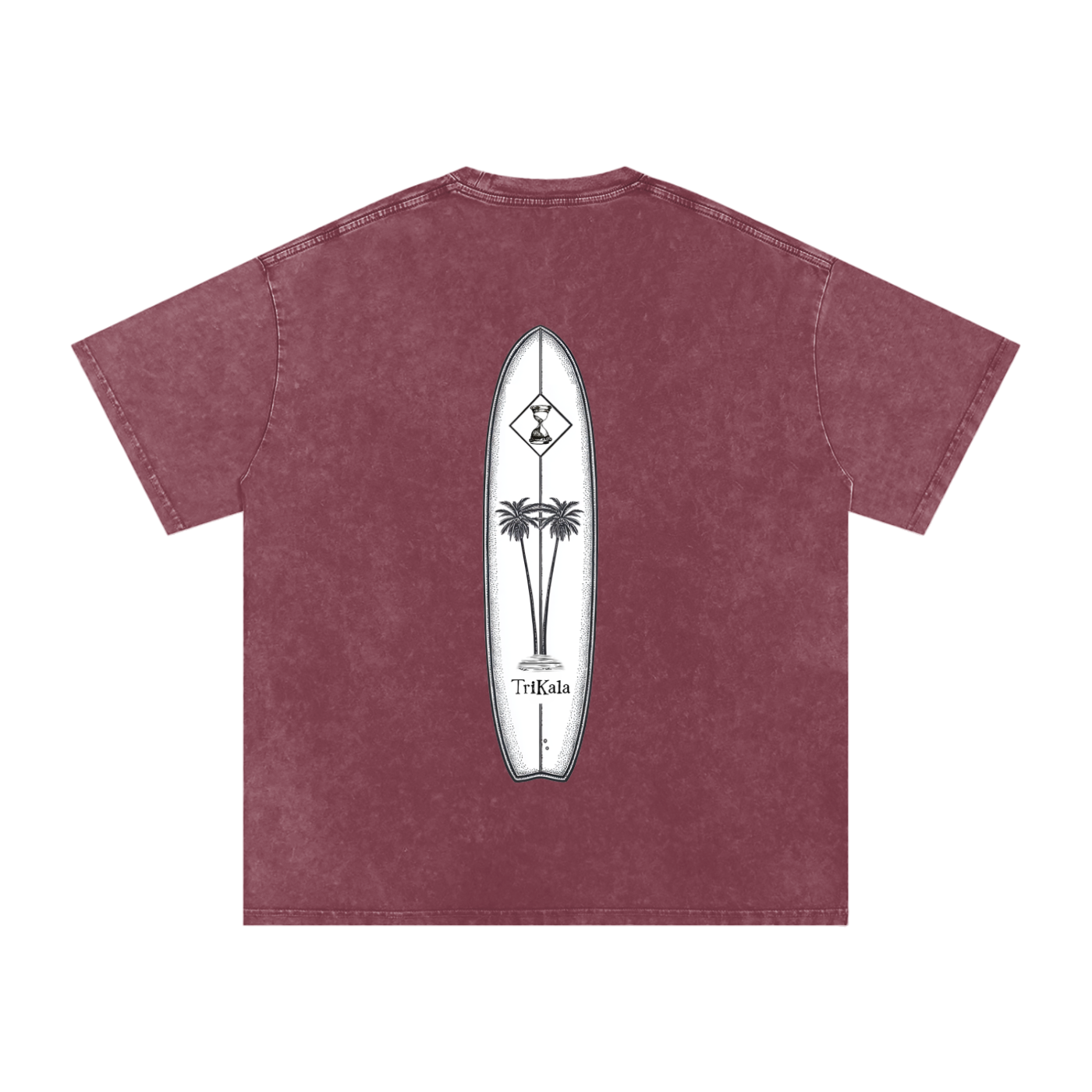 Trikala longboard Acid Wash tee