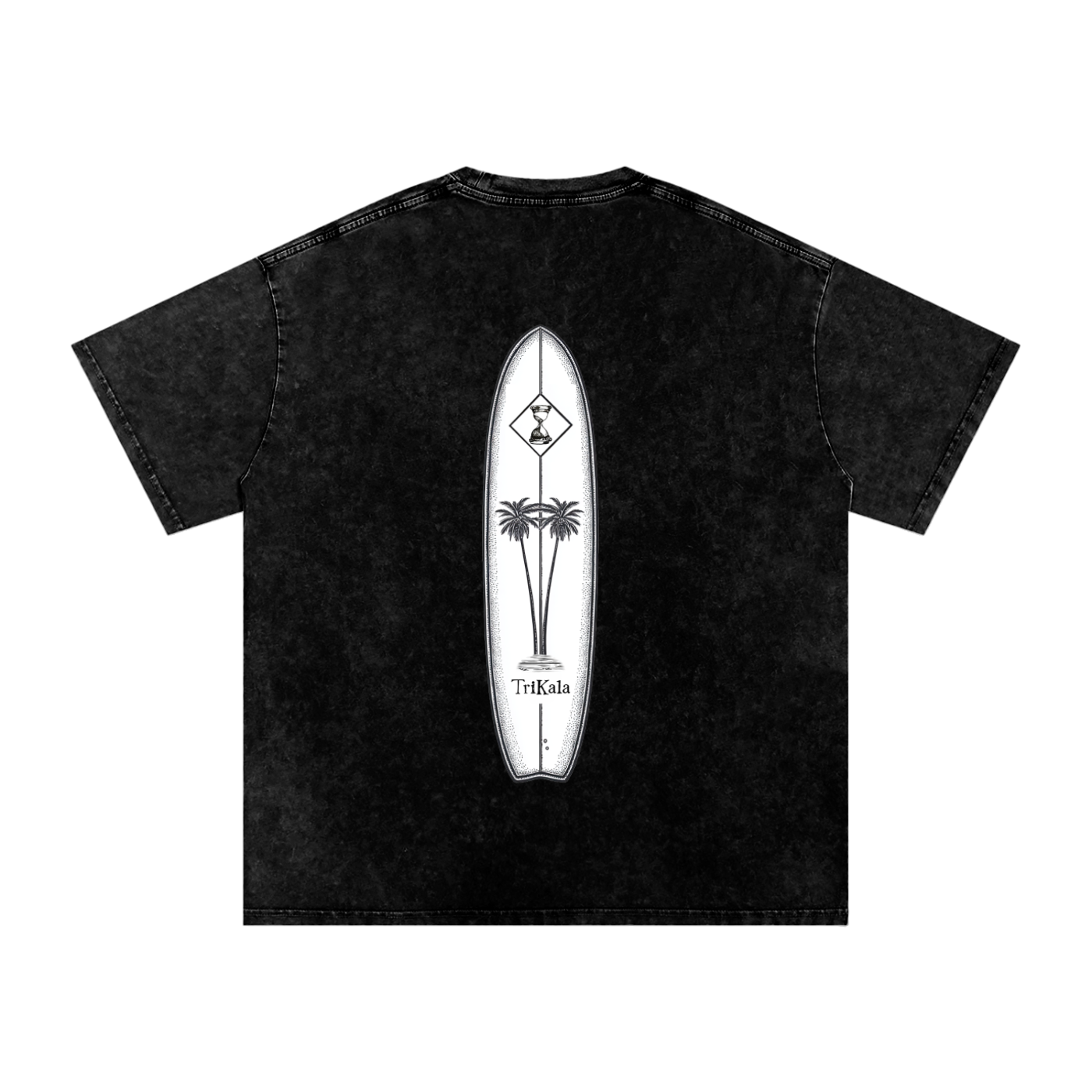 Trikala longboard Acid Wash tee
