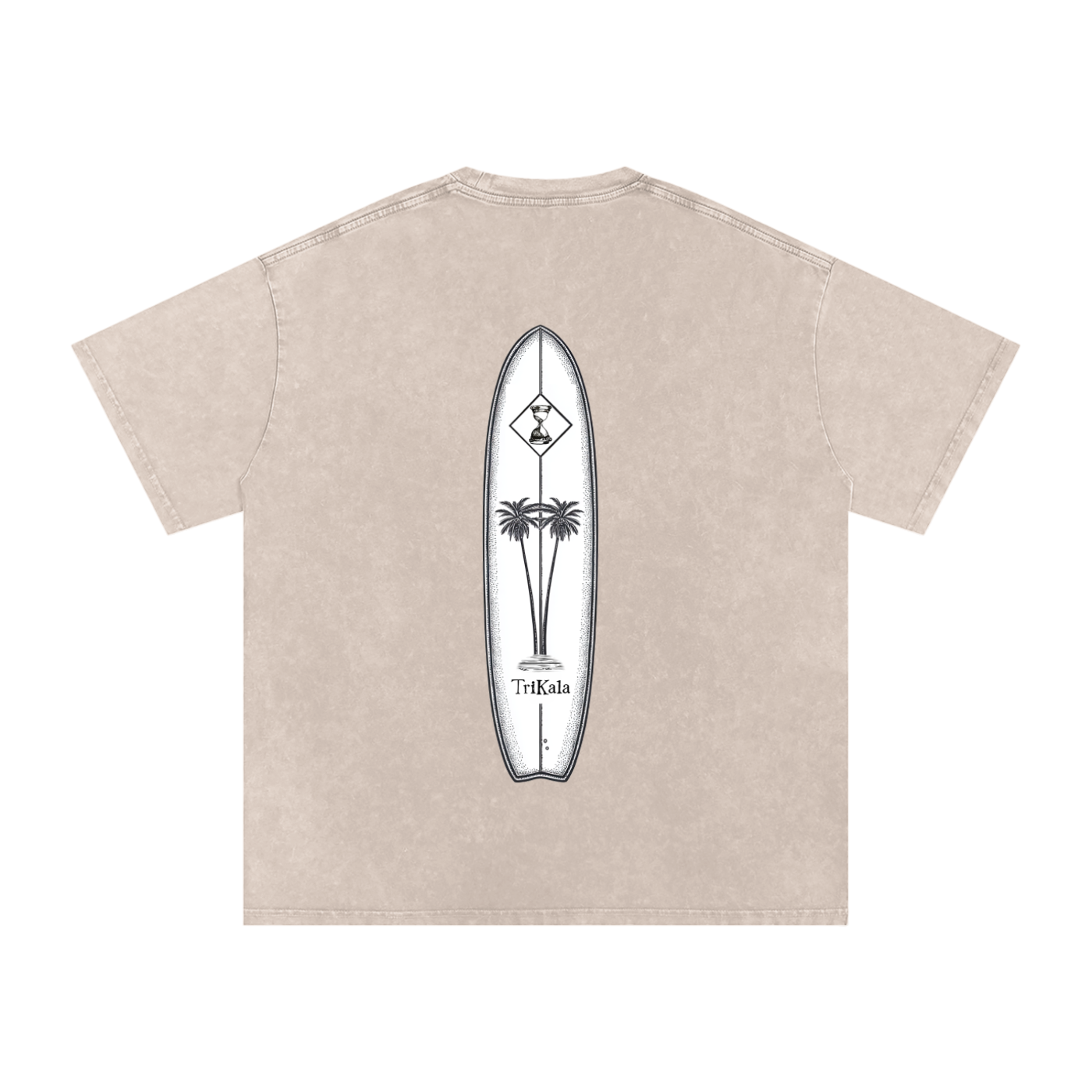 Trikala longboard Acid Wash tee