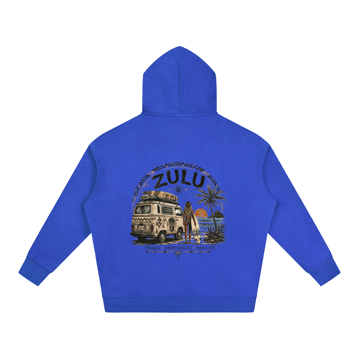 Zulu Van Life 1 Oversize Fleeced Hoodie