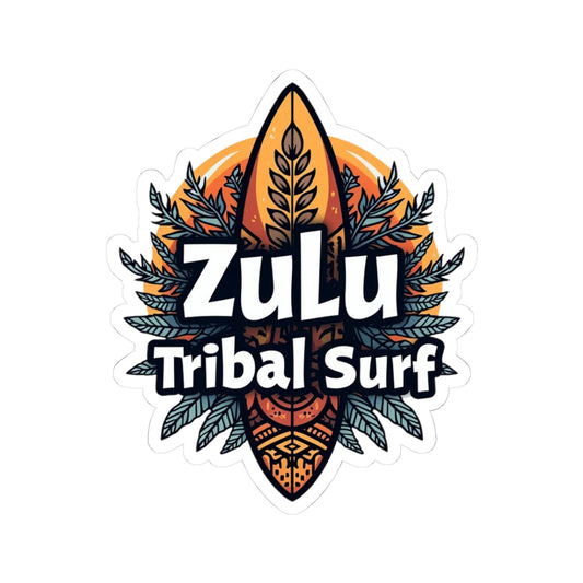 Zulu Tribal Surf Kiss-Cut Stickers