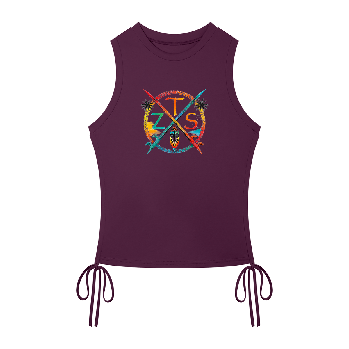 Zuku Tribal Women’s Drawstring Tank Top