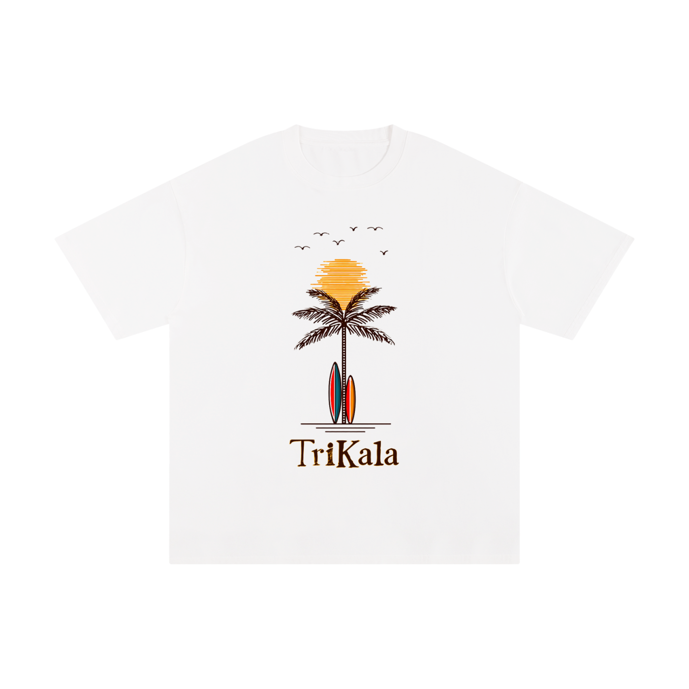 Trikala sunset  palm Tee
