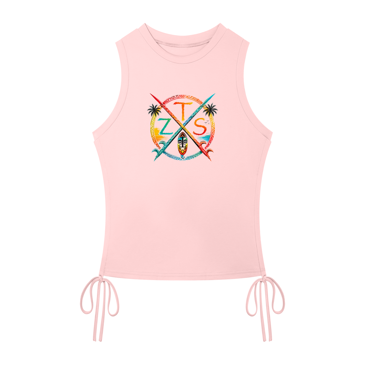 Zuku Tribal Women’s Drawstring Tank Top