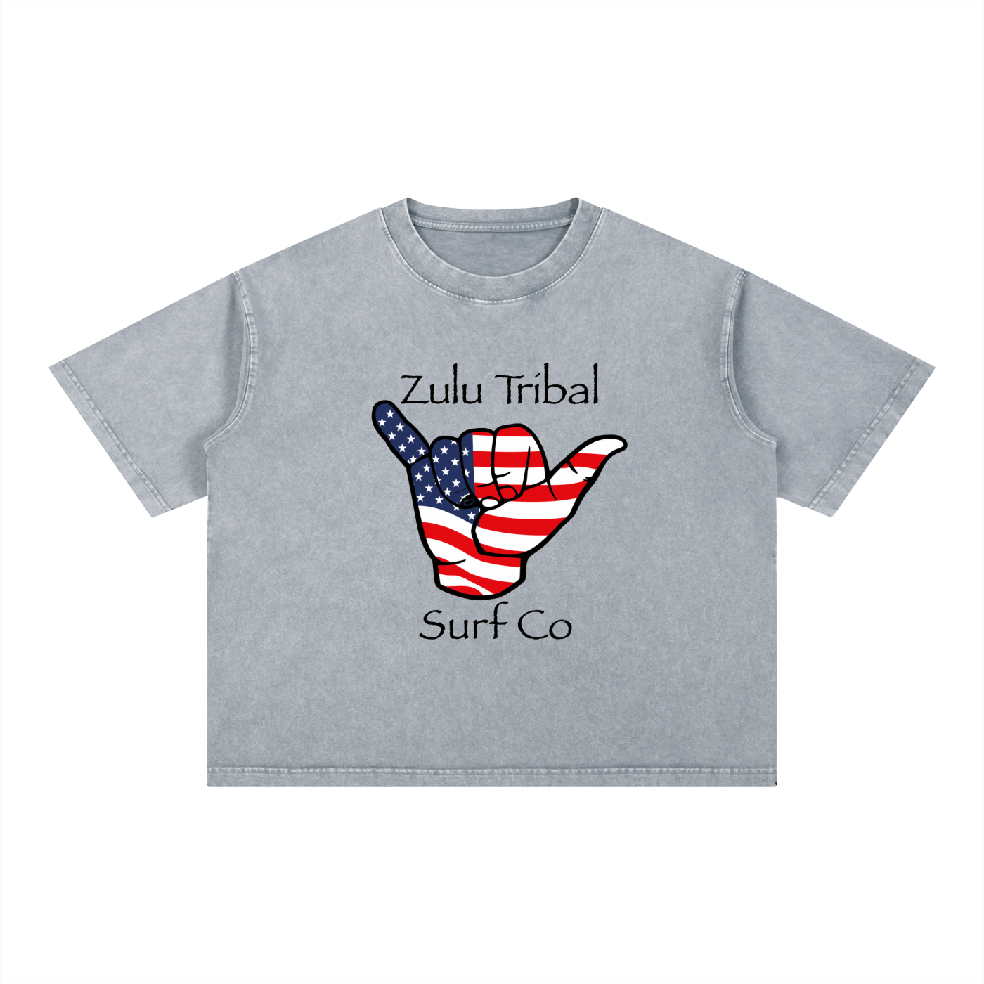 Zulu Tribal Mineral Wash Boxy Cotton T-Shirt