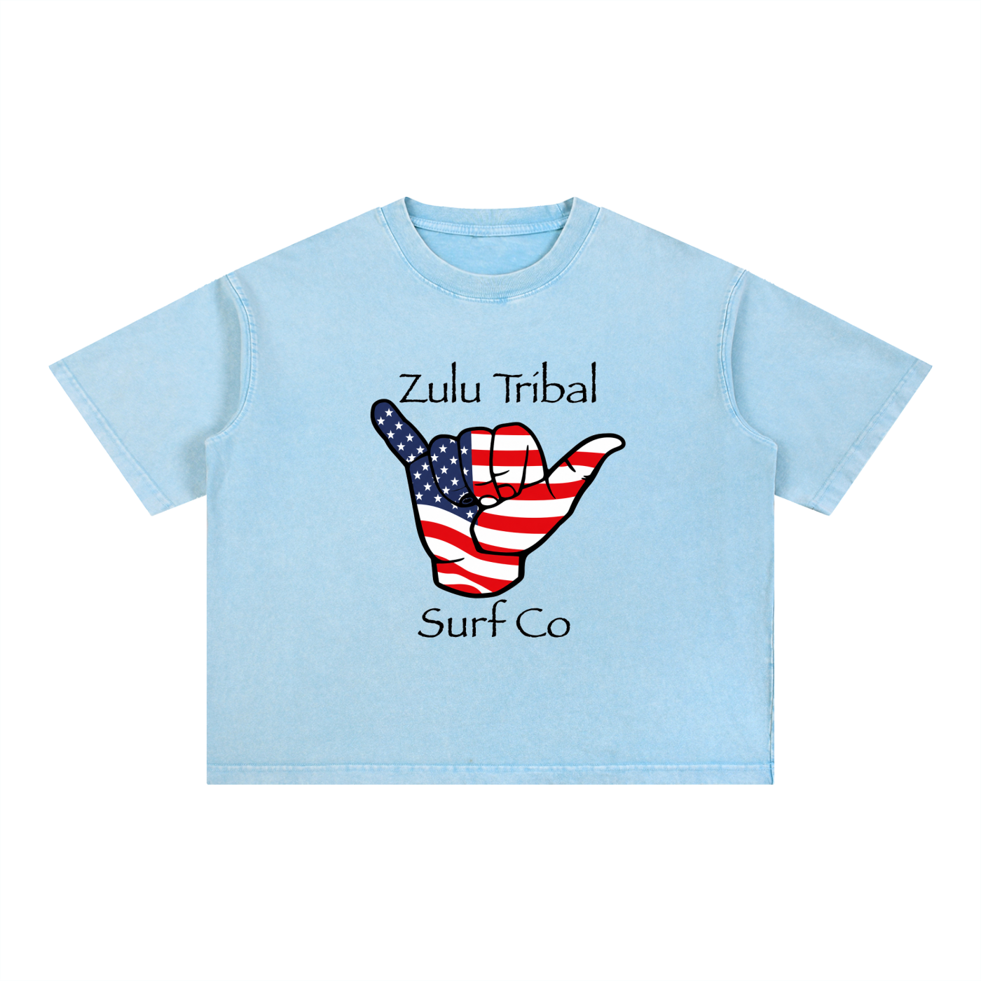 Zulu Tribal Mineral Wash Boxy Cotton T-Shirt
