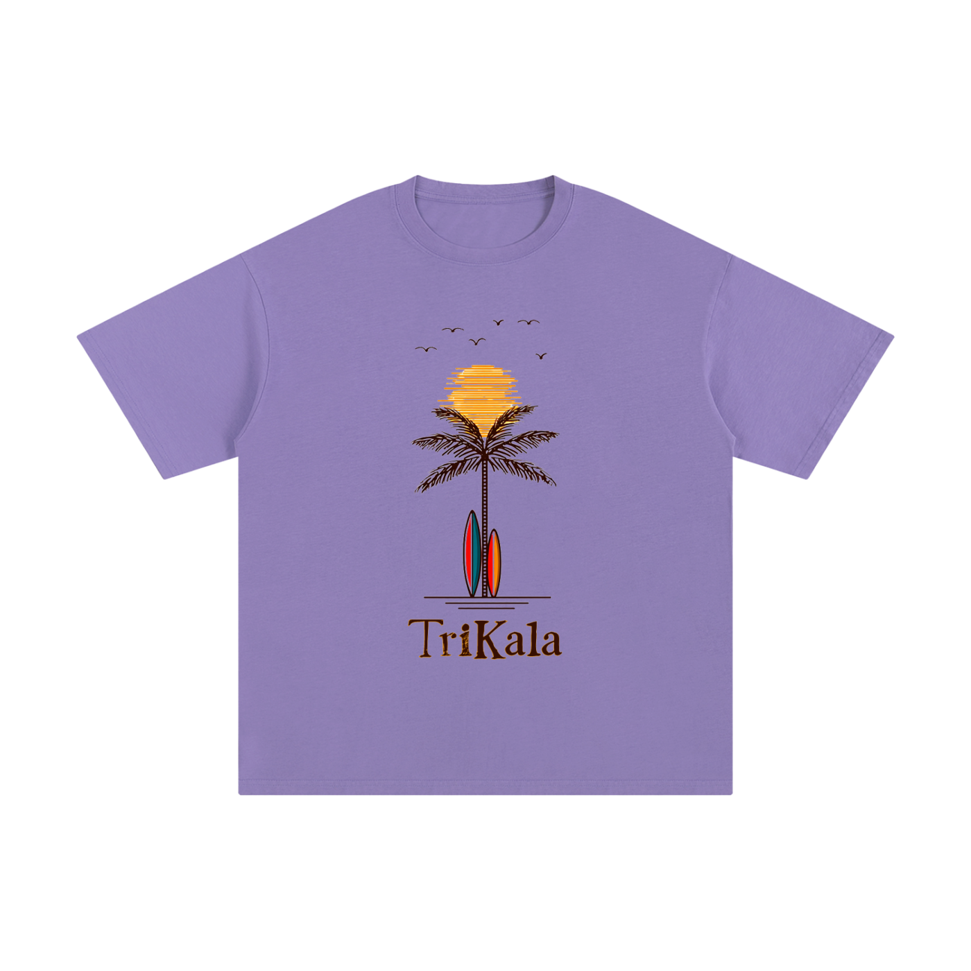 Trikala sunset  palm Tee