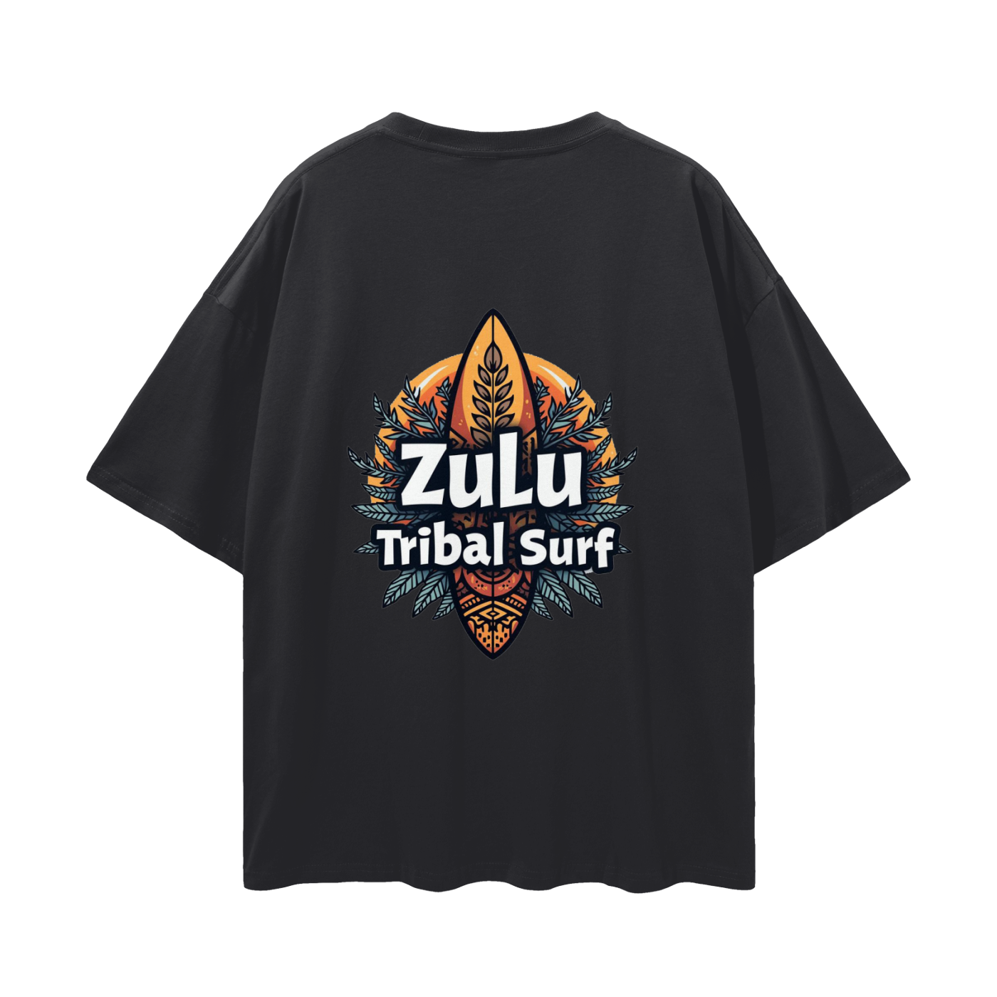 Zulu Tribal Classic Oversize Deep Drop Shoulder Tee