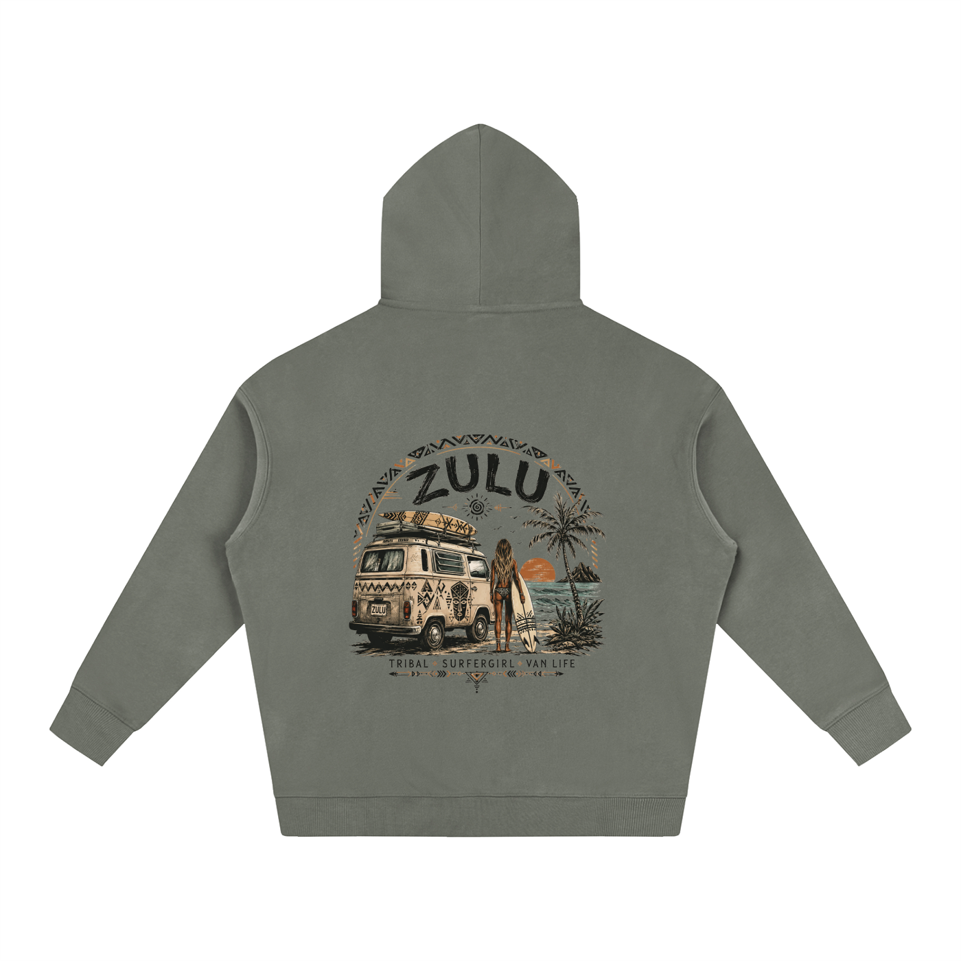 Zulu Van Life 1 Oversize Fleeced Hoodie