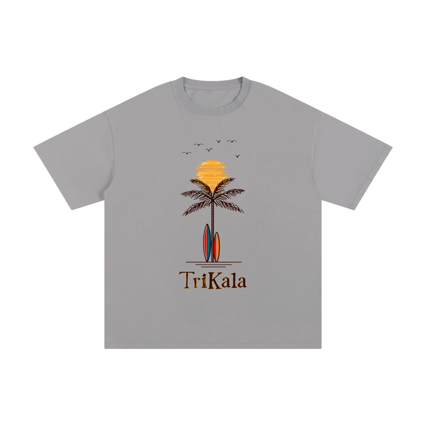 Trikala sunset  palm Tee