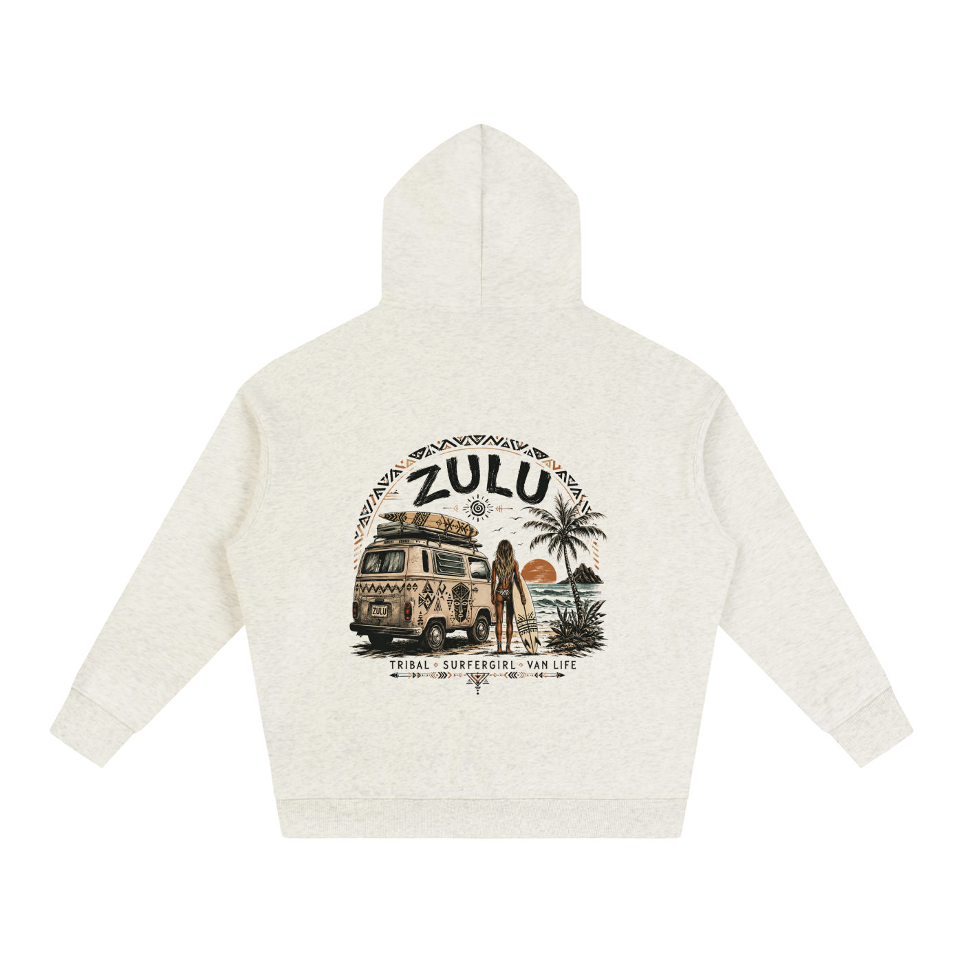 Zulu Van Life 1 Oversize Fleeced Hoodie