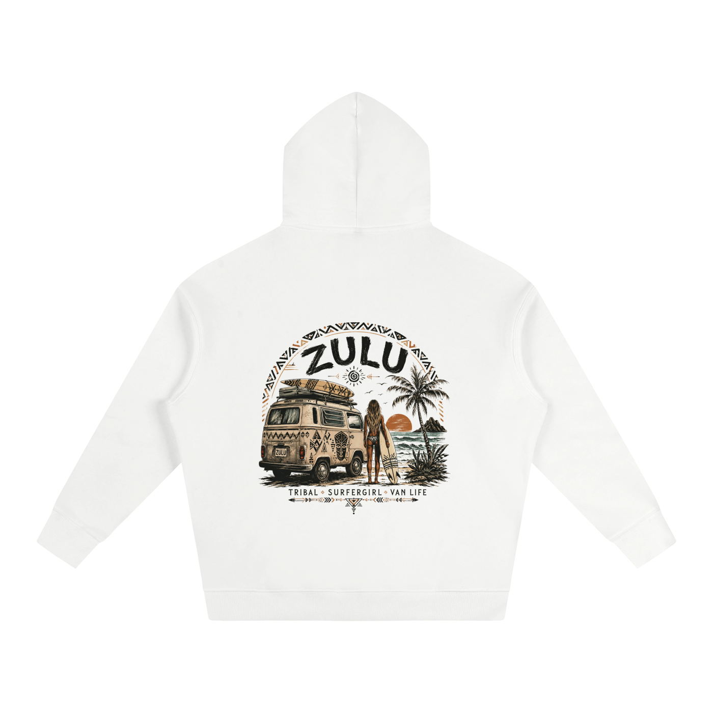 Zulu Van Life 1 Oversize Fleeced Hoodie