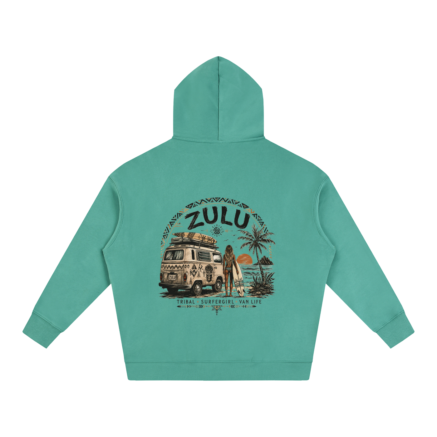 Zulu Van Life 1 Oversize Fleeced Hoodie