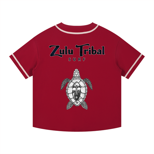 Zulu tribal surf  Button-Up Jersey