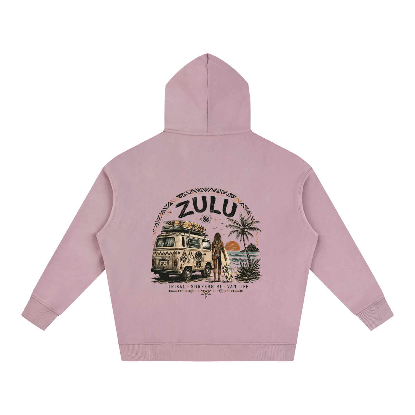 Zulu Van Life 1 Oversize Fleeced Hoodie