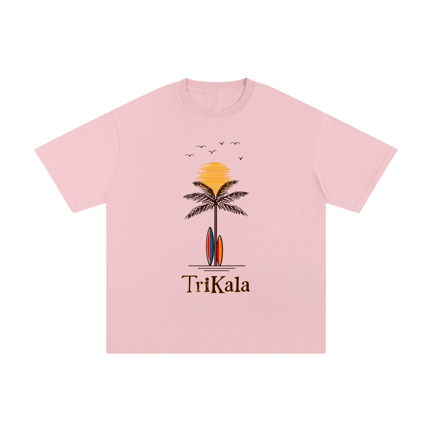 Trikala sunset  palm Tee