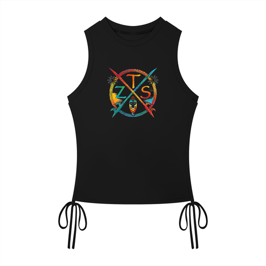 Zuku Tribal Women’s Drawstring Tank Top
