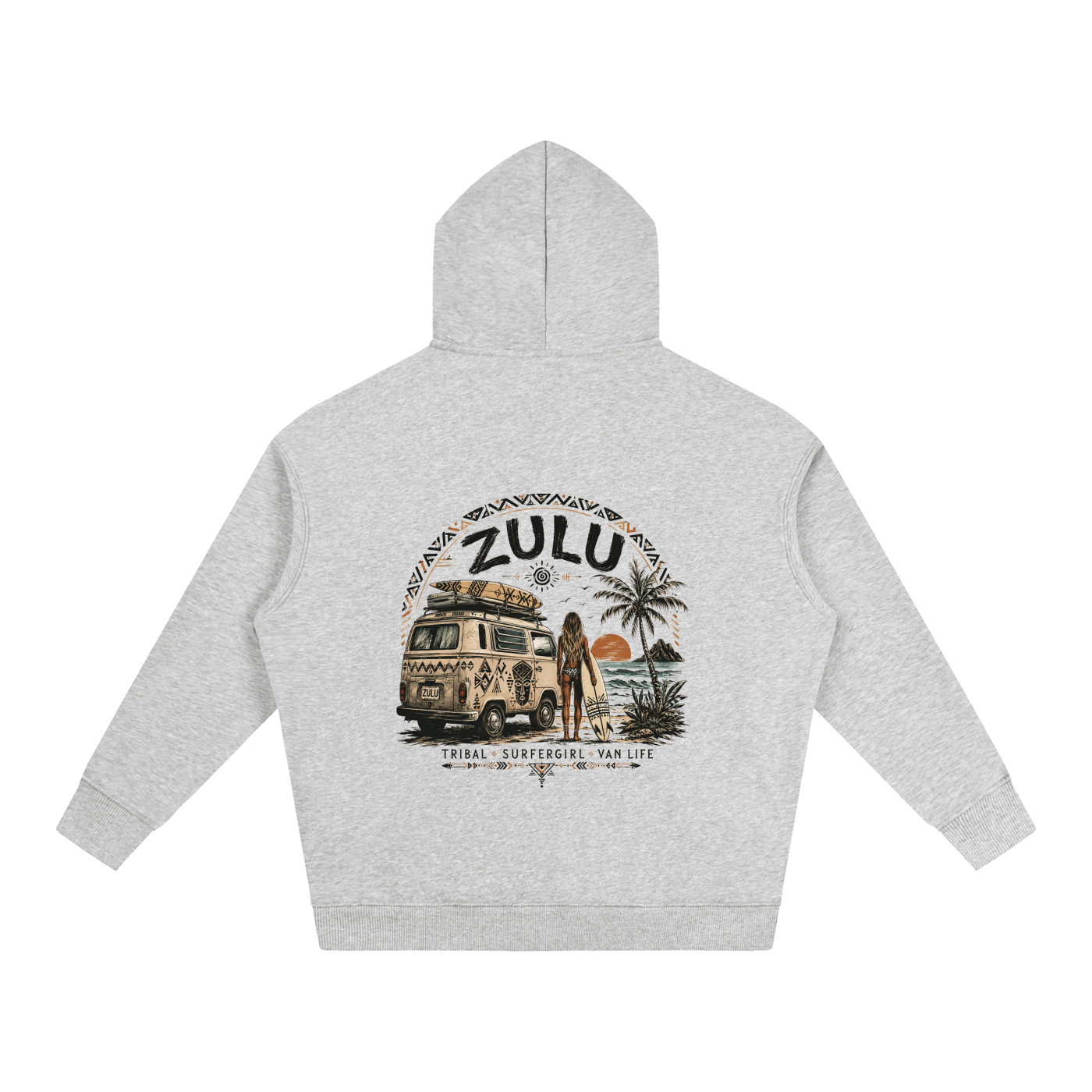 Zulu Van Life 1 Oversize Fleeced Hoodie