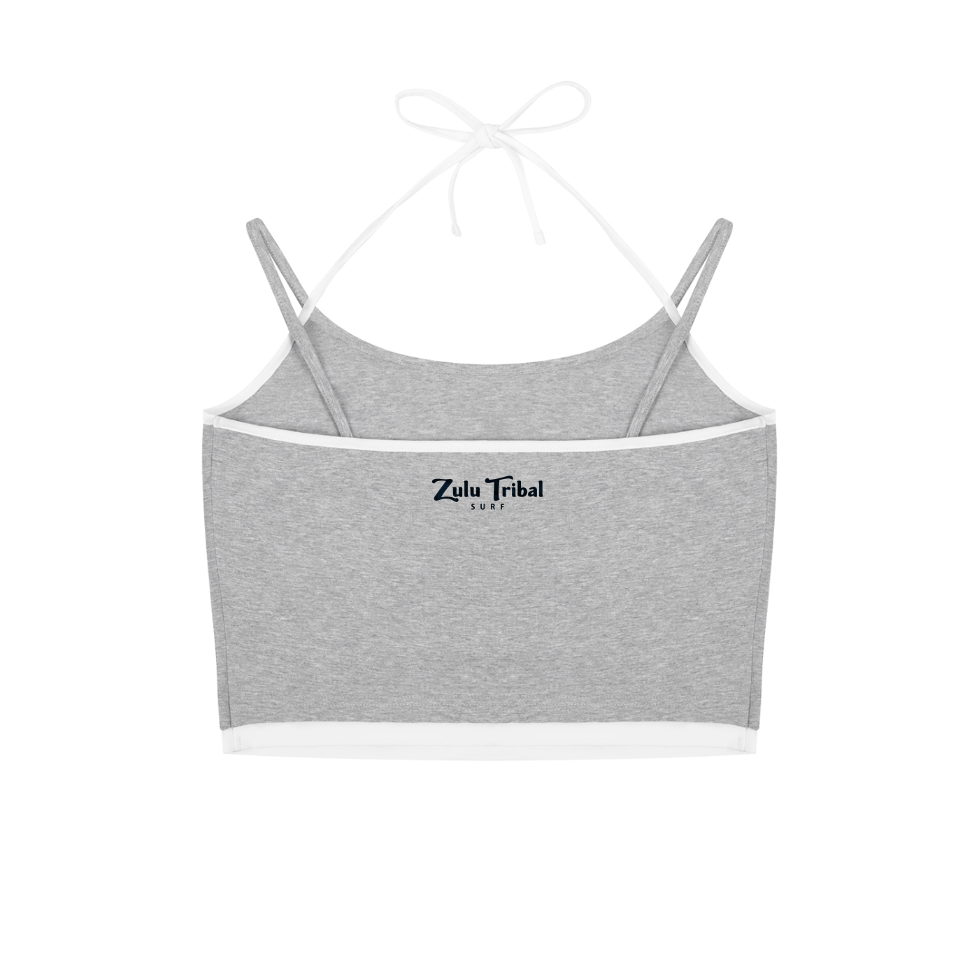 Zulu Tribal Contrast Binding Halter Tank Top