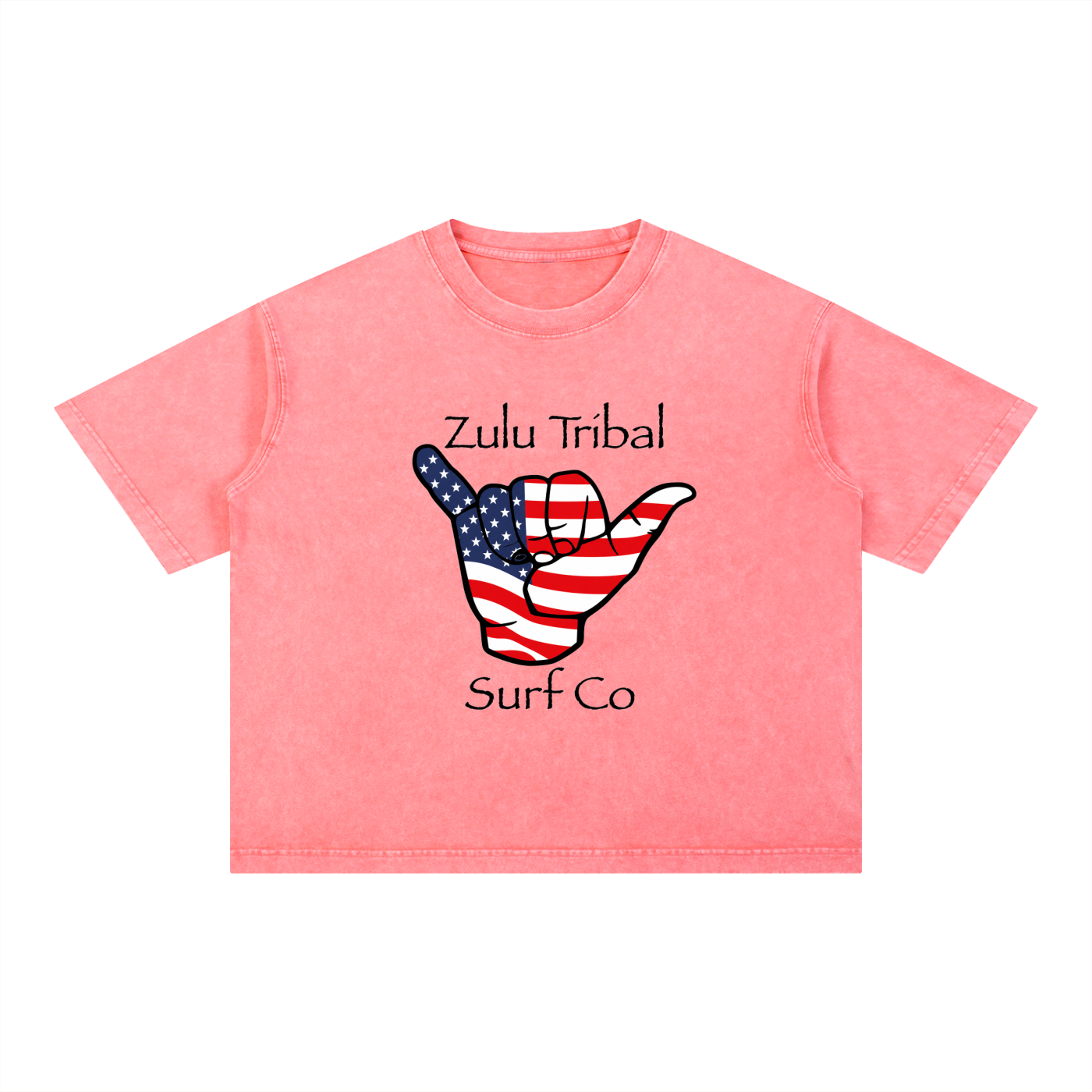 Zulu Tribal Mineral Wash Boxy Cotton T-Shirt