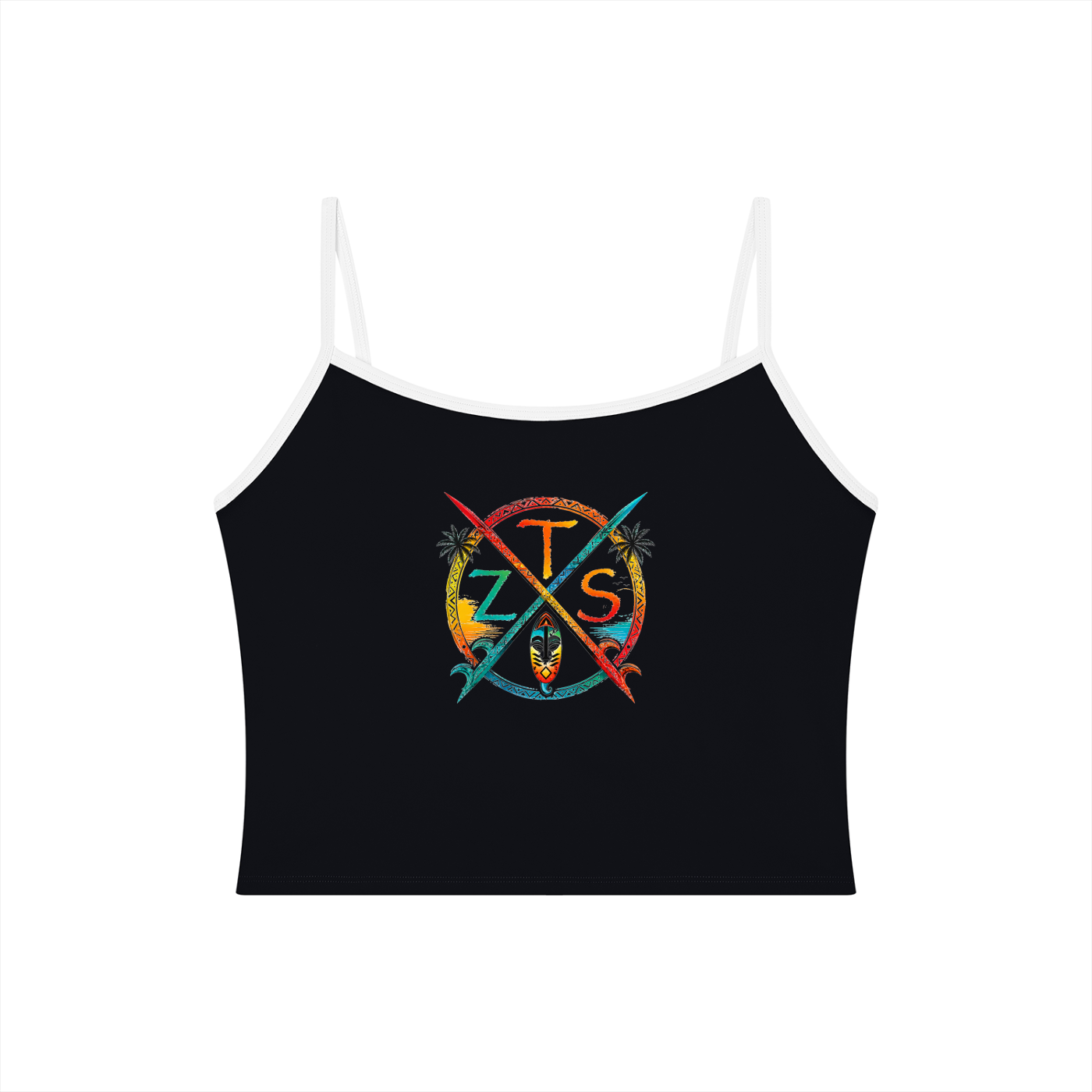 Zulu Tribal Women's Tight Color Block Yoga Tank Top
